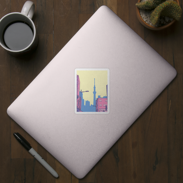 tokyo skyline by DOOM